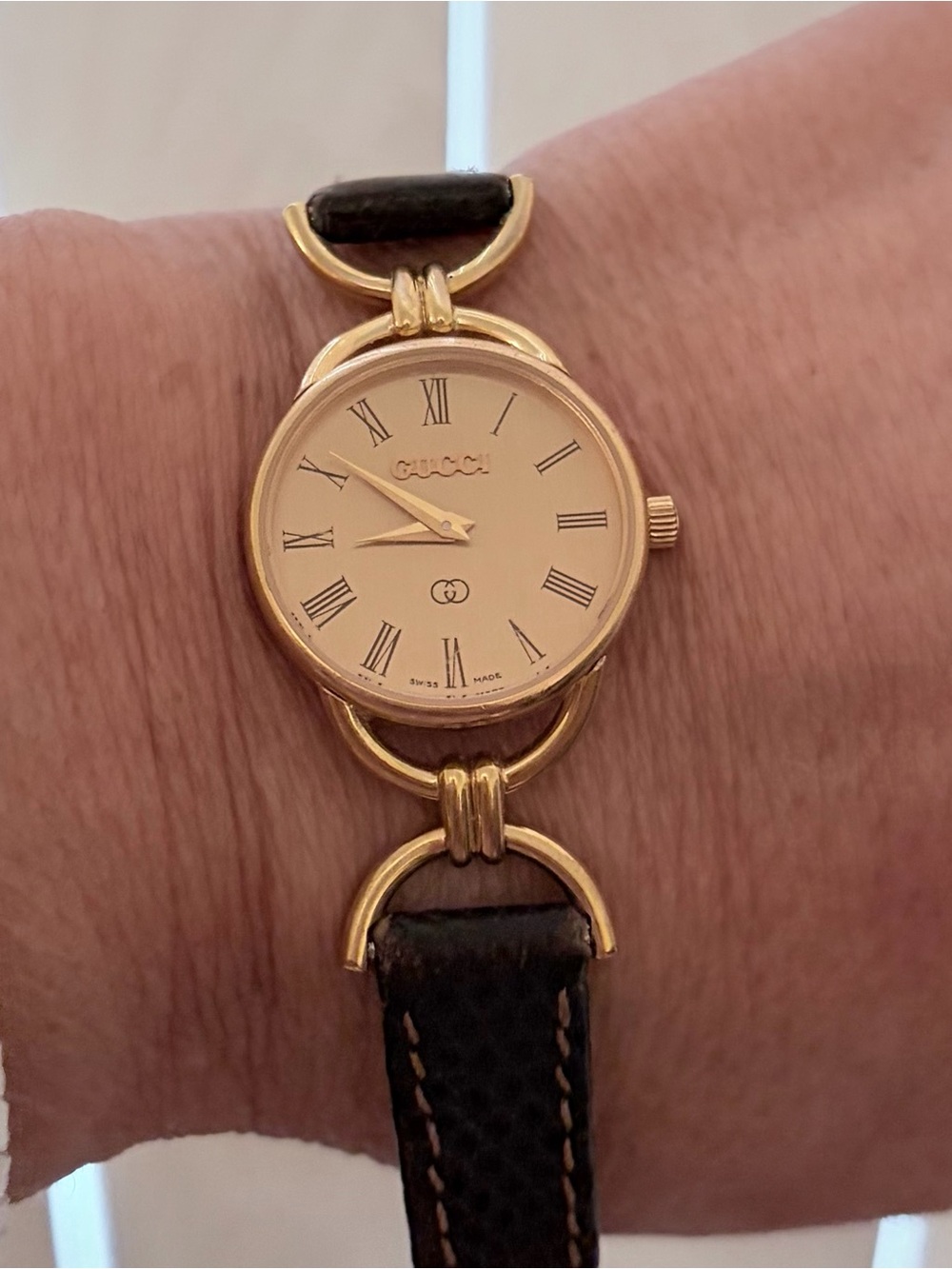 Gucci Horsebit 6000L
Black/brown Leather Strap